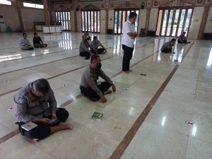 Tingkatkan Iman Personel, Ditpamobvit Polda Banten Ikuti Kegiatan Binrohtal