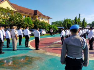 Bidpropam Cek Kehadiran Personel Ditreskrimsus Polda Banten Saat Apel Pagi