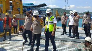 Kapolda Banten Cek Perbaikan Dermaga 1 dan Pos Terpadu di Pelabuhan Merak