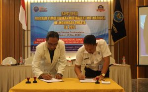 Dalam Upaya P4GN BNNK Ciamis Laksanakan Penandatanganan MoU Dengan IAI Kabupaten/Kota