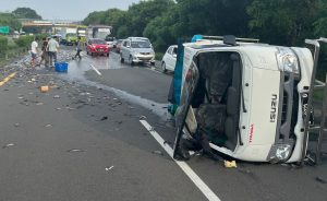 Dirlantas Polda Banten Jelaskan Laka Lantas Truk Muatan Ikan di Tol Tangerang-Merak