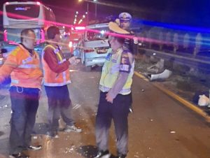 Dirlantas Polda Banten Jelaskan Kronologis Laka Lantas di Tol Tangerang Merak km 73.600 B
