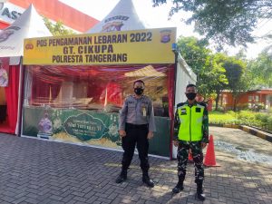Pasca Idul Fitri, Personel Ditpamobvit Polda Banten Tetap Lakukan Patroli