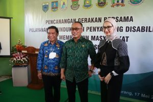 Pj Gubernur Banten Al Muktabar Mencanangkan Gerakan Bersama Pelayanan Adminduk Penyandang Disabilitas