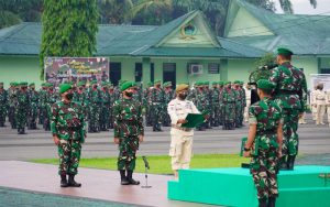 Korem 022/Pantai Timur Gelar Upacara