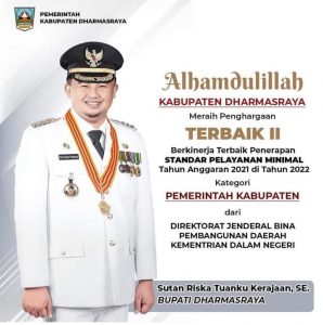 Pemkab Dharmasraya Meraih Penghargaan Prestisius Tingkat Nasional