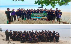 Menwa Mahadepam Babel Gathering Day, Peduli Lingkungan Objek Wisata Pantai Pulau Ketawai