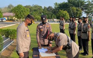 Sertijab 5 Pejabat Utama di Polres Dharmasraya