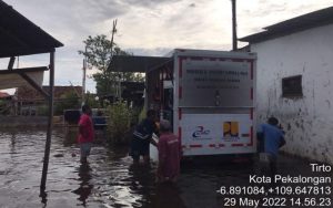 Tangani Banjir Rob Pemkot Dapat Bantuan Mobile Pompa dari BBWS Jateng