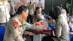 Sambut Hari Bhayangkara ke-76, Polda Banten Gelar Bakti Sosial Donor Darah