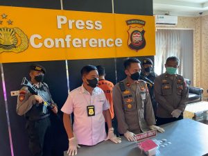 Wakapolres Singkawang Pimpin Press Release Pengungkapan Kasus Narkotika