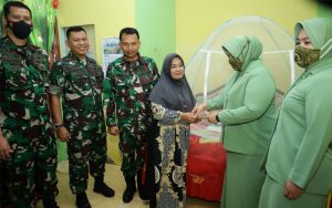 Kunjungan Kerja Danrem 022/Pantai Timur ke Kodim 0208/Asahan Berikan Tali Asih