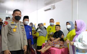 Perduli Dengan Kesehatan Masyarakat, Polda Riau Gelar Bhakti Kesehatan HUT Bhayangkara ke-76
