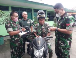 Danramil 04/LL Melaksanakan Pengecekan Kendaraan Dinas Dan Umum Kepada Anggota Koramil