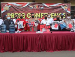 Polres Cilegon Ungkap Kasus Pemalsuan Isi Air Mineral Galon Merk Aqua