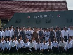 TNI-AL Lanal Babel Dilibatkan LDDK  Terhadap 98 Siswa SMKN 2 Sungailiat