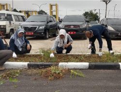 Dinas Perhubungan Kabupaten Dharmasraya Kerja Bakti di Masjid Agung