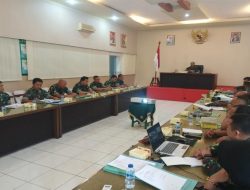 Kasrem 022/PT Pimpin Sidang Jabatan Triwulan lll Tahun 2022 Jajaran Korem 022/PT