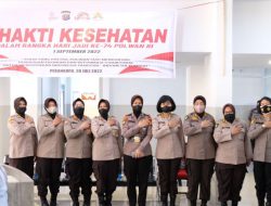 Menyambut HUT Polwan Ke-74 Polwan Polda Riau Gelar Bhakti Kesehatan