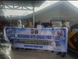 Satgas Aman Nusa Polres Kubu Raya Polda Kalbar Intensifkan Penyemprotan Disinfektan Cegah PMK