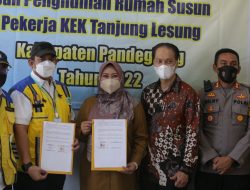 Hunian Rumah Susun Pekerja KEK Tanjung Lesung Diserah Terimakan