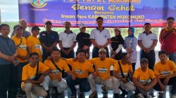 Jalin Silaturahmi Pos TNI AL Mukomuko Gelar Senam Sehat Bersama Insan Pers