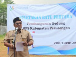 Peletakan Batu Pertama Gedung BPS, Sekda: Wujudkan Harapan Pendahulu Pelayanan Publik Tersentra di Kajen