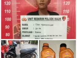 Bobol Bengkel Kendaraan, Seorang Pria Dibekuk Polsek Mauk 