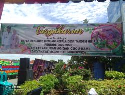 Herianto Menggelar Tasyakuran Atas Terpilihnya Menjadi Kepala Desa Tandam Hilir