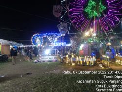 Wahana Pasar Malam Sensasi Enterprise di Lapangan Kantin Bukittinggi Tumbuhkan Perekonomian Masyarakat