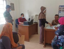 Babinsa Koramil.04/LL2 Lakukan Puldata di Kelurahan Kampung Baru