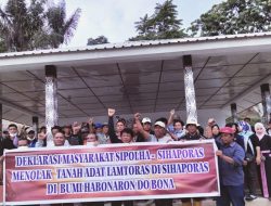 Masyarakat Sihaporas dan Sipolha ‘Deklarasi Bersatu’ Menolak Kehadiran Kelompok Lamtoras