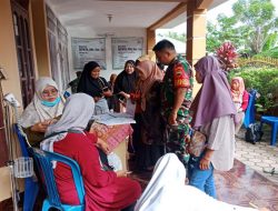 Danramil 04/LL Kodim 0312/Padang Hadiri TNI Manunggal Bangga Kencana Kesehatan Tahun 2022