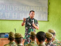 Sambut Anggota Komcad, Dandim Way Kanan: Teruslah Berbuat Baik