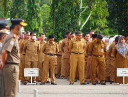 Bupati Dharmasraya Pimpin Apel Gabungan