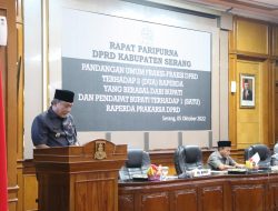 Fraksi-Fraksi DPRD Sepakati Dua Raperda Usulan Bupati Serang