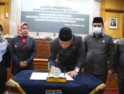 DPRD Kabupaten Serang Tetapkan 11 Macam Propemperda 2023
