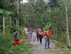 Wali Pj Kenagarian Bomas: Mari Giat Budaya Gotong Royong Jumat Bersih Lingkungan