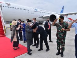 Pj Gubernur Banten Sambut Kedatangan Wapres KH Ma’ruf Amin dari Kunjungan Kerja Ke UEA dan Mesir