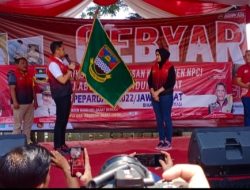 Hengky Kurniawan Melepas Kontingen NPCI Bandung Barat