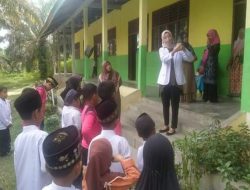 Pelaksanaan Bulan Imunisasi Anak Sekolah Campak Wilayah Kerja Puskesmas Beringin Sakti