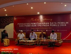 Resmi Bupati Buka “Media Gathering” Persiapan Pemuktahiran Data Pemilih dan Pemetaan TPS pada Pemilu 2024 