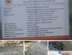 Pengaspalan Jalan Balai Mato Aia-Simpang Balai Gamba Tanah Datar Terkesan Asal Jadi