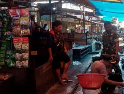 Koramil 01/PBU Kodim 0312/Padang Tinjau Pasar Pagi