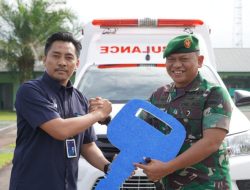 Korem 022/ PT, Terima Hibah Satu Unit Mobil Ambulance Dari Bank BRI Cabang Pematangsiantar