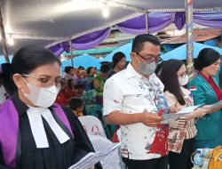 Pedagang Pasar Dwikora dan Pekerja Terminal Pematangsiantar Rayakan Natal Bersama