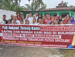 Tolak Penggusuran Lahan 79 Hektar, Warga Pendowo Limo Buat Pernyataan di Spanduk