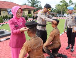 Tradisi Pembaretan Bintara Remaja Angkatan 48 Digelar di Mapolres Mukomuko