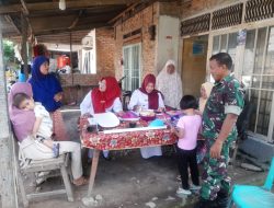 Koramil 01/PBU Berikan Pendampingan Posyandu 