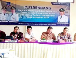 Ketua DPRD H Abdullah SE Hadiri Musrenbang Tingkat Kecamatan Betara, Ini Katanya